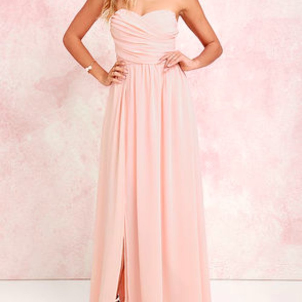 Lulus strapless dress size M